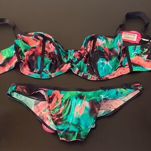 Curvy Kate US36 J reality check bra with matching thong